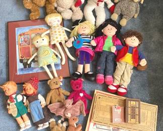 Continuous Track Cribbage And Wooden Marbles And Blocks Game