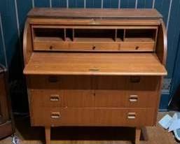 MidCentury Roll Top Desk
