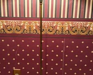 Antique Floor Lamp With Fringe Shade