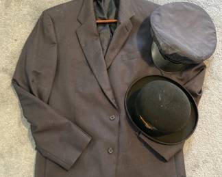 Vintage Stetson Top Hat And Hart Schaffner Marx Mens Suit Jacket
