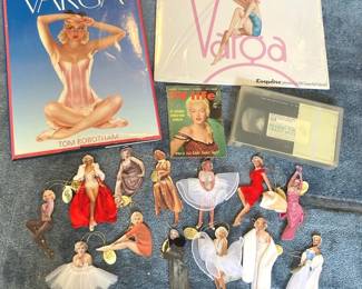 Varga Girls Book And Calendar And Marilyn Monroe Porcelain Ornaments