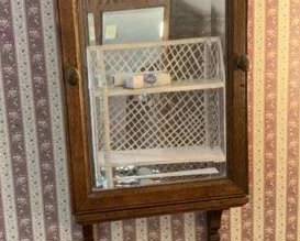 Shaving Mirror Towel Bar