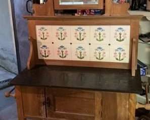 Victorian Oak Washstand