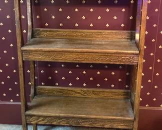 Vintage Carved Bookshelf