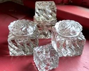Fostoria Glass Ink Wells Other