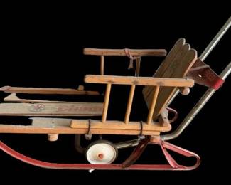 Vintage Champion Childs Push Sled