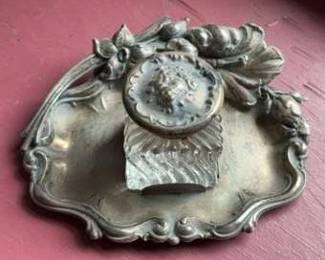 Art Deco Style Ink Well Stand