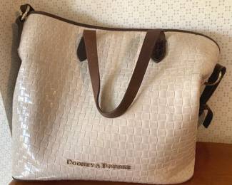 Dooney Burke Signed Leather Handbag