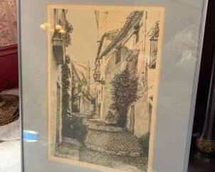 Ubrique Lithograph by R Tazdio