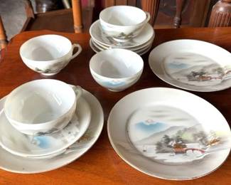 Antique Japanese Tea Service 