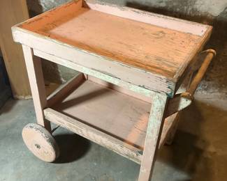 Outdoor Garden Potting Cart Open Shelf