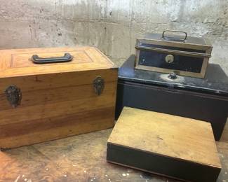 Vintage Specialty Boxes Safes