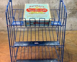 Vintage Hersheys Crunch Candy Bar Wire Display 