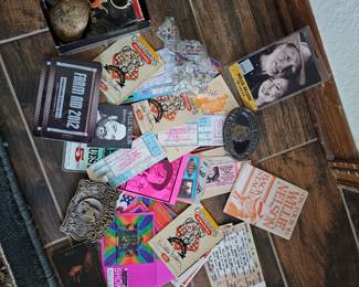 Willie Nelson ticket stubs, they can tell stories