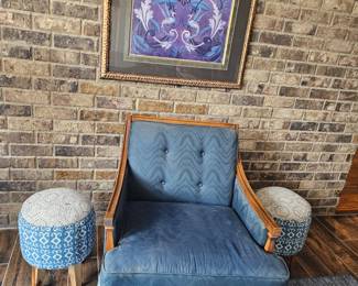 A calming place to rest, vintage MCM Chair