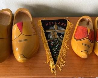 Wooden Shoes From Holland And Pennant
