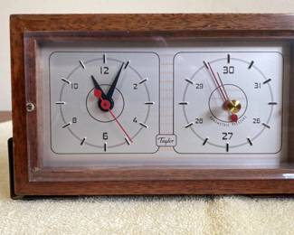 Genuine, Mid-Century Modern Taylor Clock With Barometer

