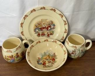 Bunnykins By Royal Doulton Plate * Bowl * Mugs Set
