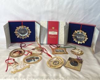 White House Historical Association Christmas Ornaments * 1990’s * 2002 * See Description
