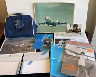 Vintage PAN AM Company Memorabilia * 1974 & 1979 Publications * Tote Bag * Letterhead
