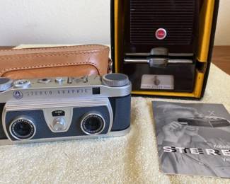 Graflex Stereo Graphic Camera * Kodak Kodaslide Stero Viewer I
