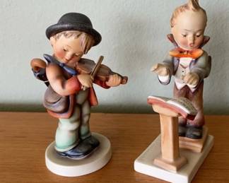 Hummel Figurines Goebel Germany #4 5”Tall Bee Mark Western Germany * #129 Bee Mark 5.25” Tall
