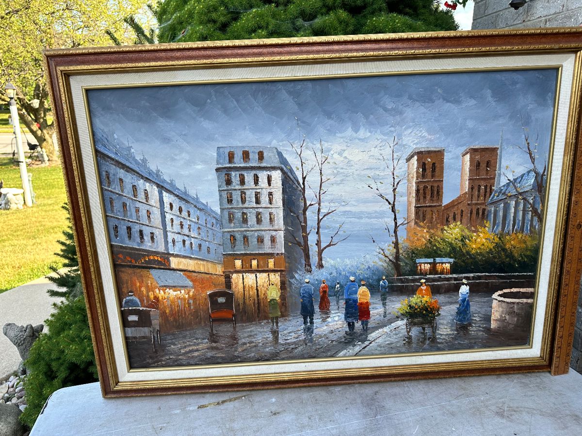 Original Art City Scene $40.00