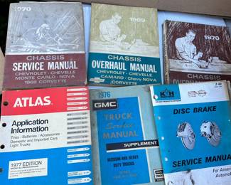 6 Service Manuals $40.00 for all 