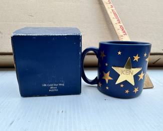 Ken 14K Gold Star Mug $50.00