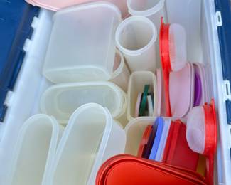 Tupperware all in bin with bin $32.00