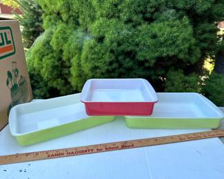 3 Pyrex Casserole Pieces $38.00