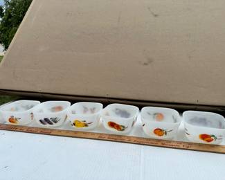 Fire King Painted Fruit Glass Bowls All $18.00