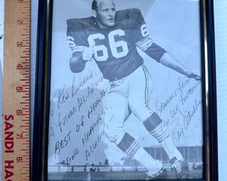 Autograph Ray Nitschke Framed $25.00