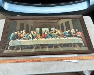 Paint by Number Last Supper Framed $25.00