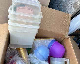 All Tupperware in box $24.00