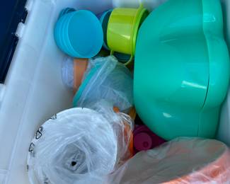 All Tupperware in Bin with Bin $30.00