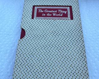 The Greatest thing in the world book $4.00