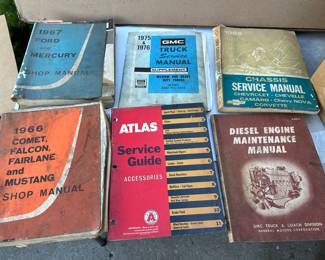 6 Service Manuals $45.00