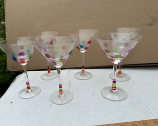 Polka Dot Glasses $12.00 for the set