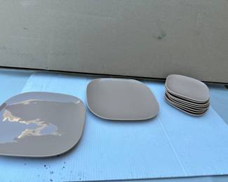 Franciscan Brown Square Dishes 10 Pieces $15.00