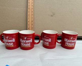 9 Maxwell House Coffee Mugs (see next photo) $18.00 all 