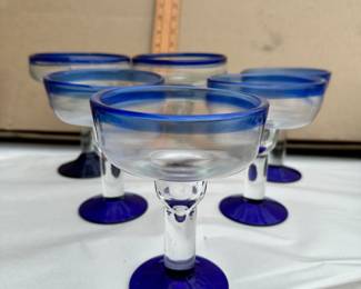 6 Margarita Glasses $15.00