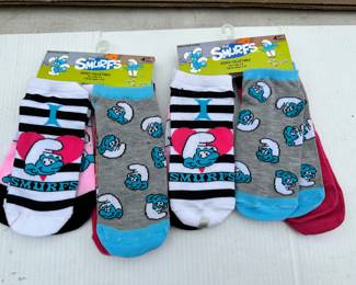 2 Packs of Smurf Socks $6.00