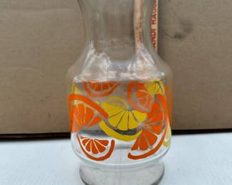 Anchor Hocking Lemon and Orange Pitche with 2 Glasses $14.00