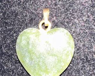 Jade heart Pendant $5.00