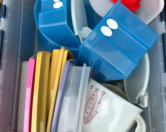 All Tupper and Bin Shown $24.00