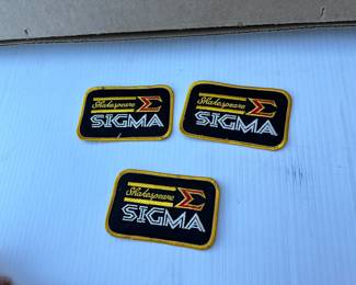 3 Shakespeare Sigma Patches $9.00