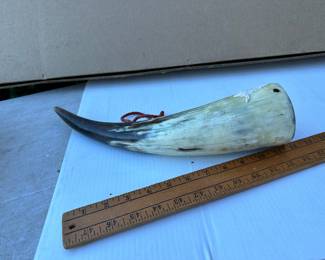 Animal Horn (has a bit of residue on it, see photo) $12.00