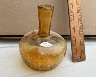 Blenko Amber Glass Vase $12.00
