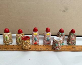 Florida Seashell Salt and Pepper Shakers with Toothpick holders $12.00